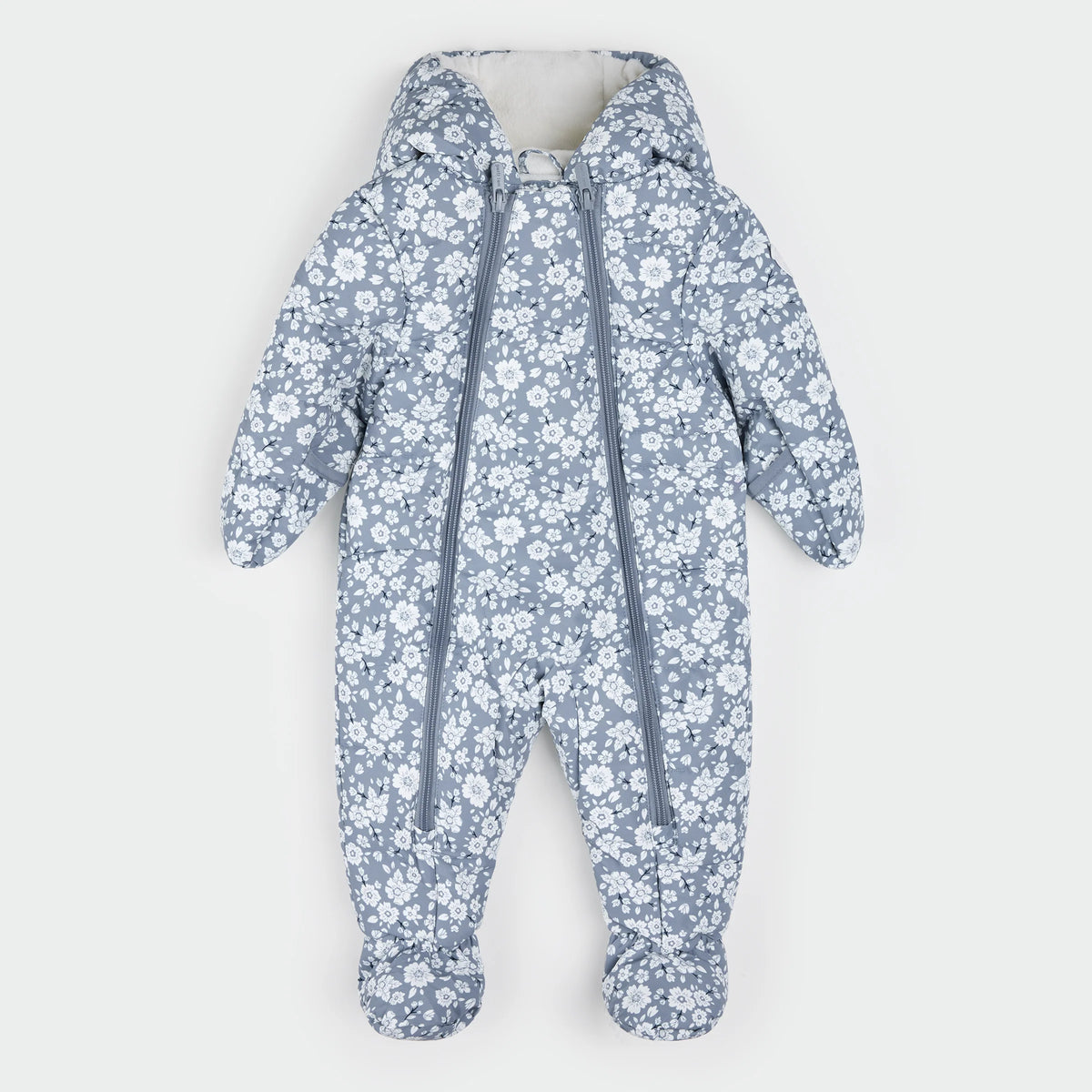 Petit Lem Hooded Baby Snowsuit