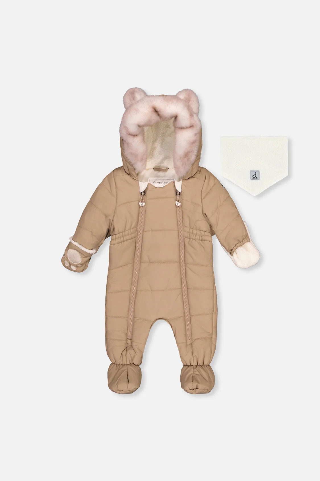 Deux par Deux Baby One-Piece Snowsuit for Car Seats