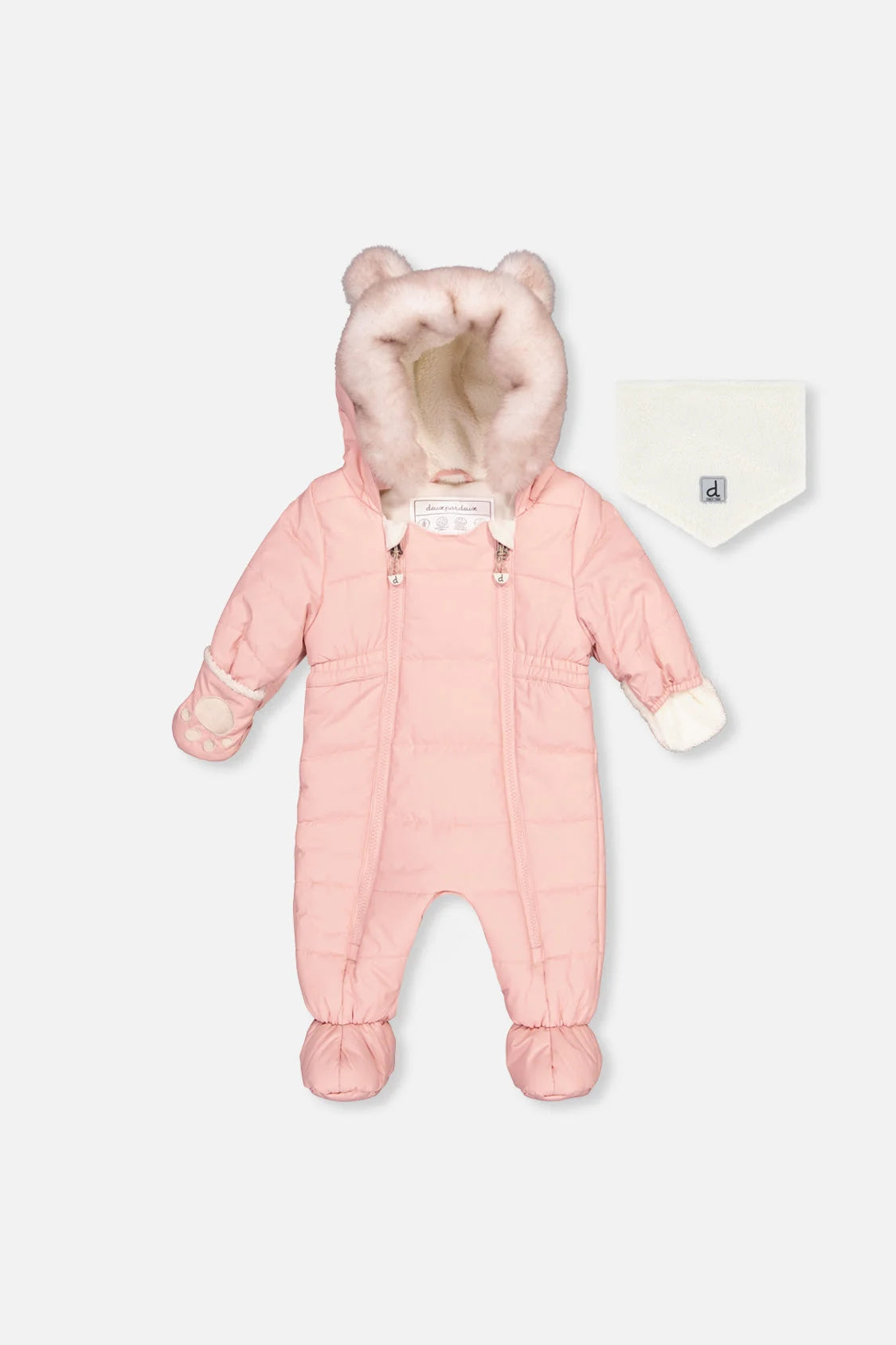 Deux par Deux Baby One-Piece Snowsuit for Car Seats