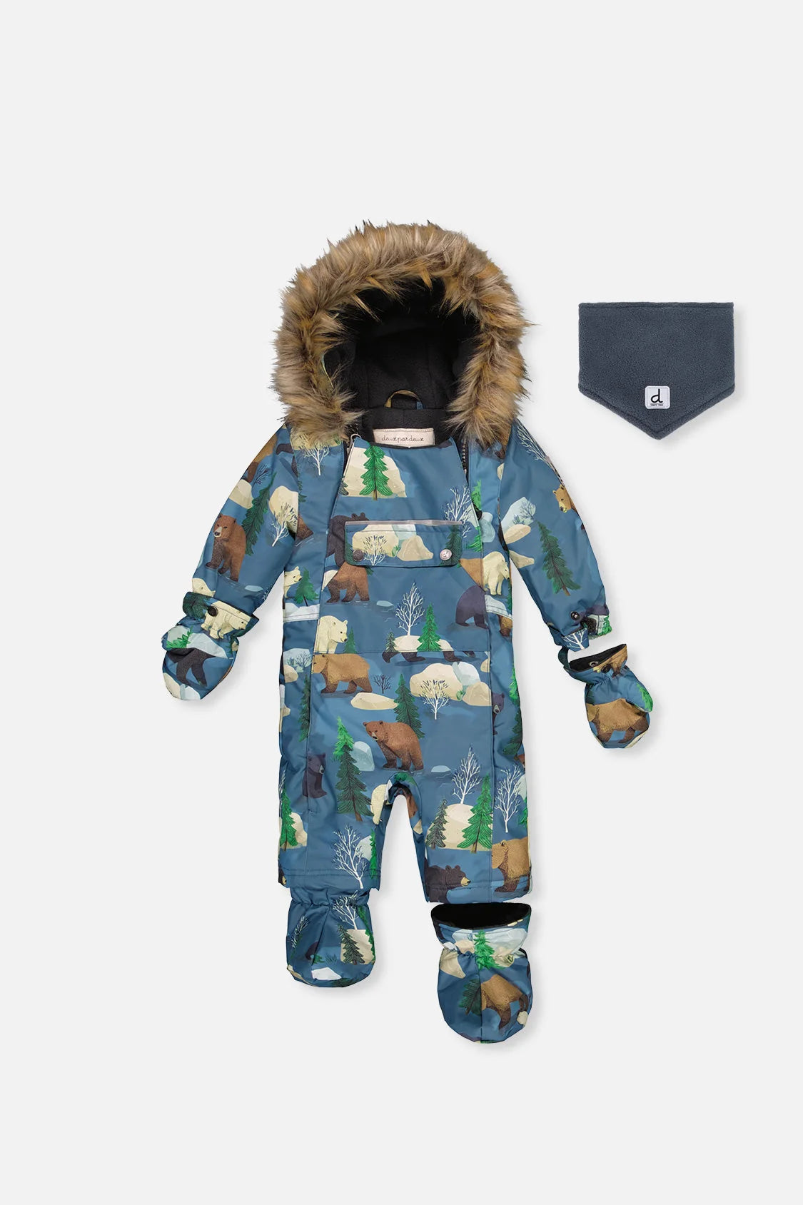Deux par Deux Baby One-Piece Snowsuit