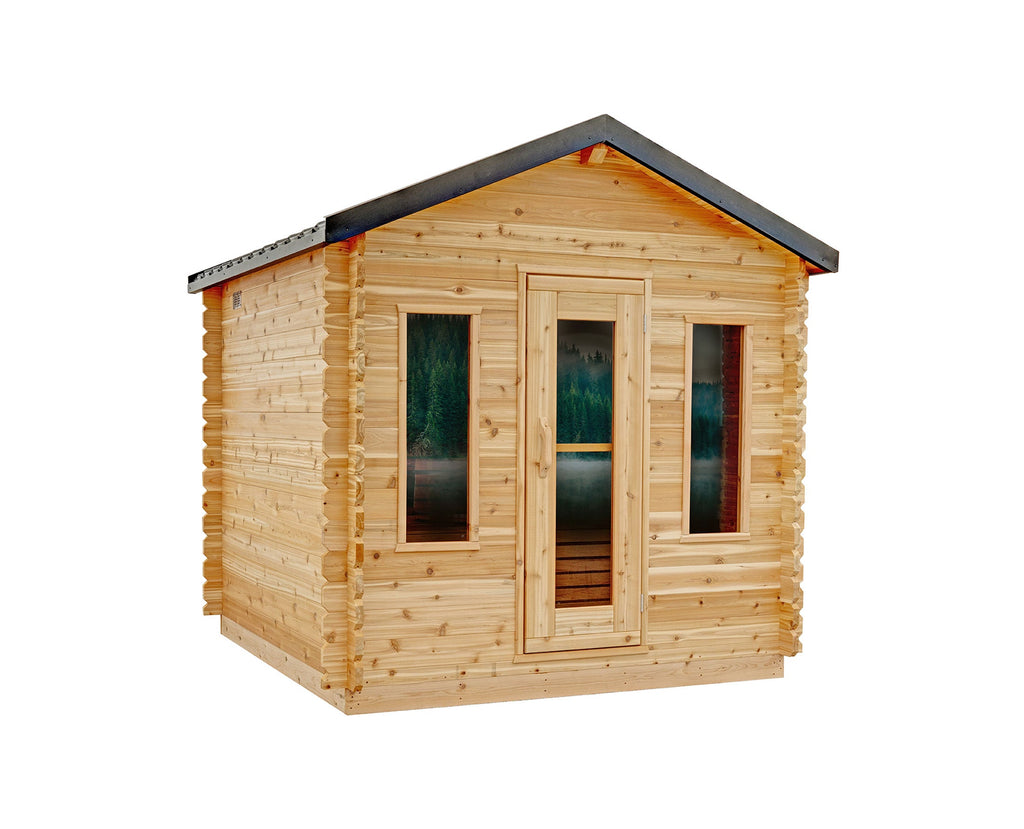 8' Red Cedar Classic Cabin Sauna