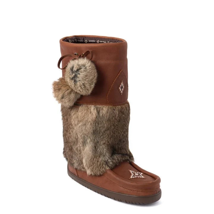 Manitobah Waterproof Snowy Owl Grain Leather Mukluk